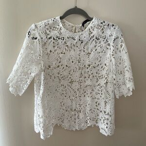 Zara lace crochet top small S